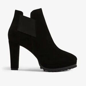 All Saints Sarris heeled suede boots | Black Suede | Size 8